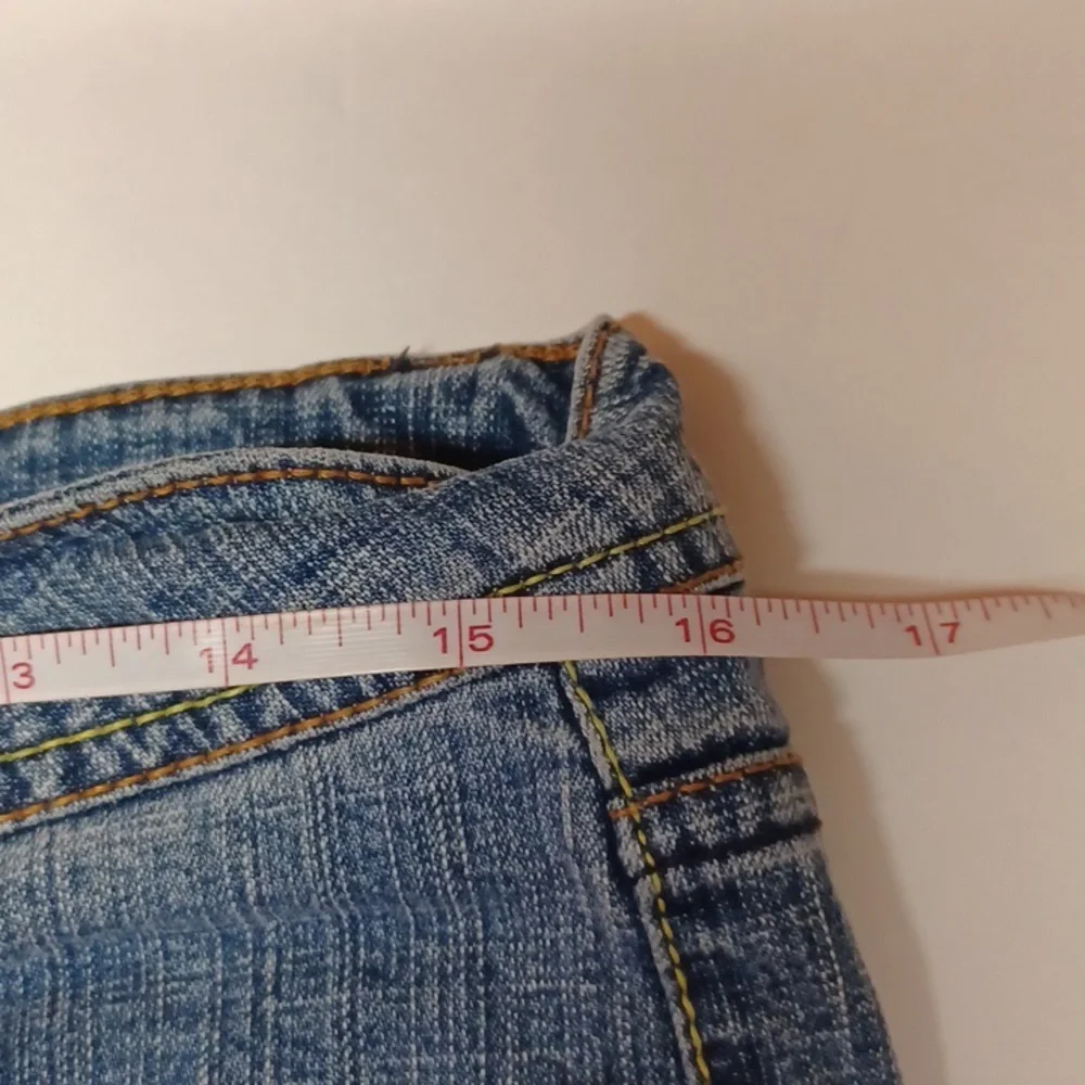 SO flare juniors size 11 Average jeans top yellow stitches boot cut - Picture 7 of 10